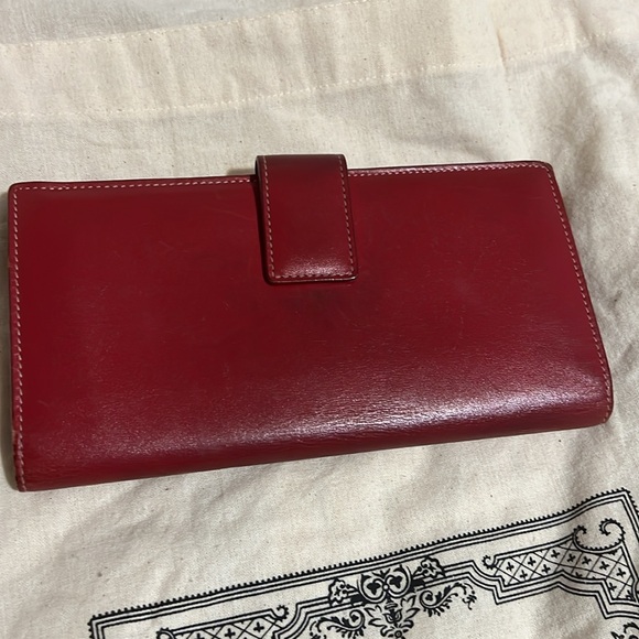Authentic Gucci Red Leather Long Wallet - Picture 3 of 11